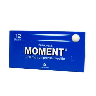 ANGELINI Moment 200 mg Ibuprofene 12 compresse rivestite